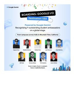 SELECTERD TO ATTEND GOOGLE I/O 2026 IN CALIFORNIA , USA